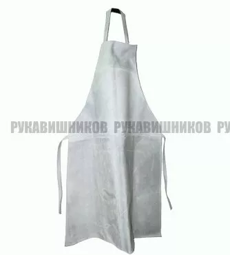 Фартук спилковый 90*65 см (серый) фото